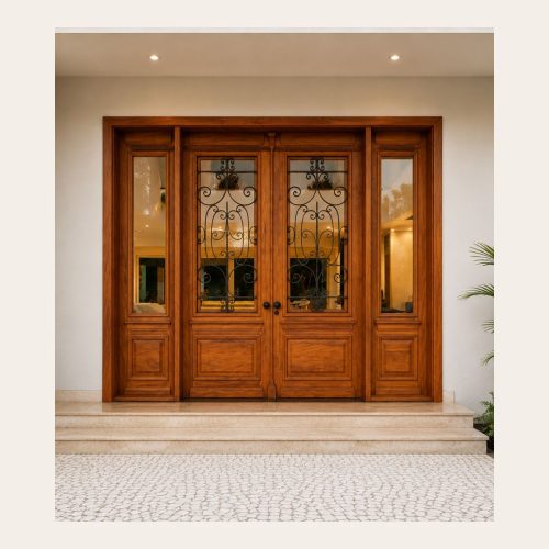 Porta Dupla Peroba Rosa 2,75x2,90 sob encomenda