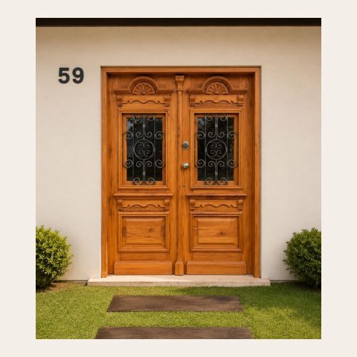 Porta Dupla Peroba Rosa 1,50 x 2,20 m Sob Encomenda