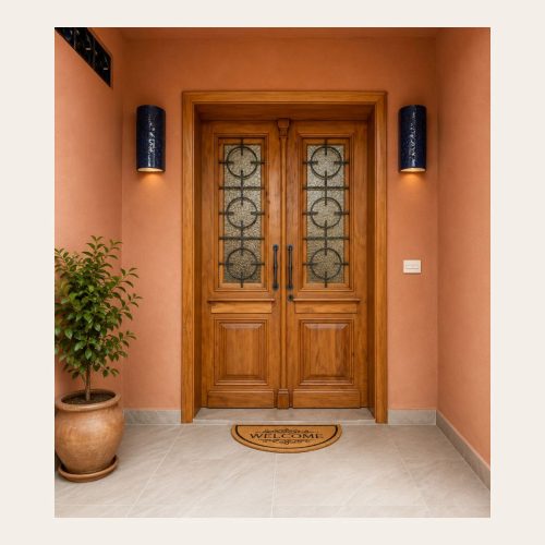 Porta Dupla Peroba Rosa 1,40 x 2,30 m Sob Encomenda