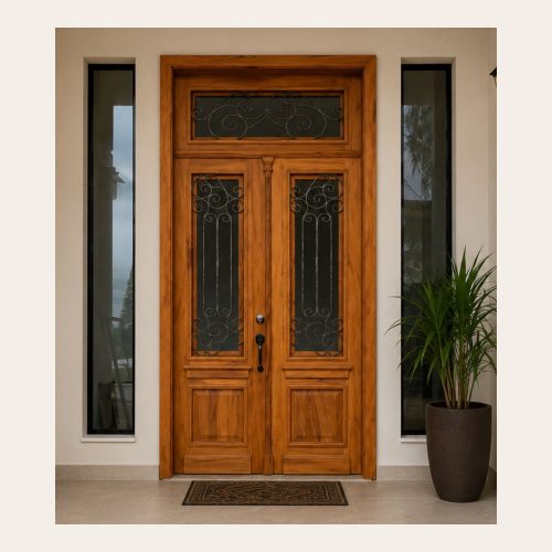 Porta Dupla Peroba Rosa 1,70 x 3,50 m Sob Encomenda