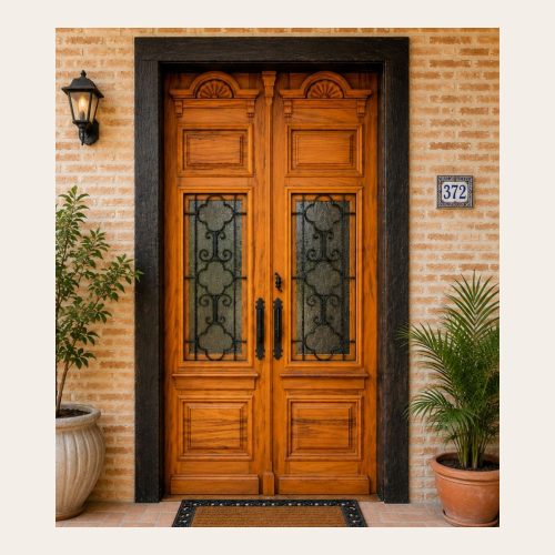 Porta Dupla Peroba Rosa 1,50 x 2,90 m Sob Encomenda