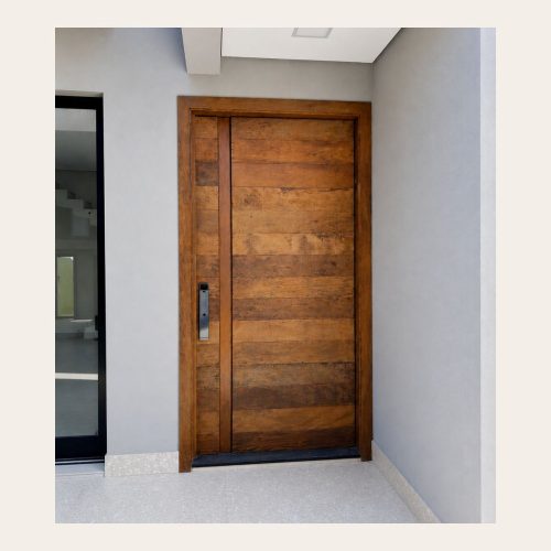 Porta Pivotante Peroba Rosa 1,30 x 2,20 Sob Encomenda